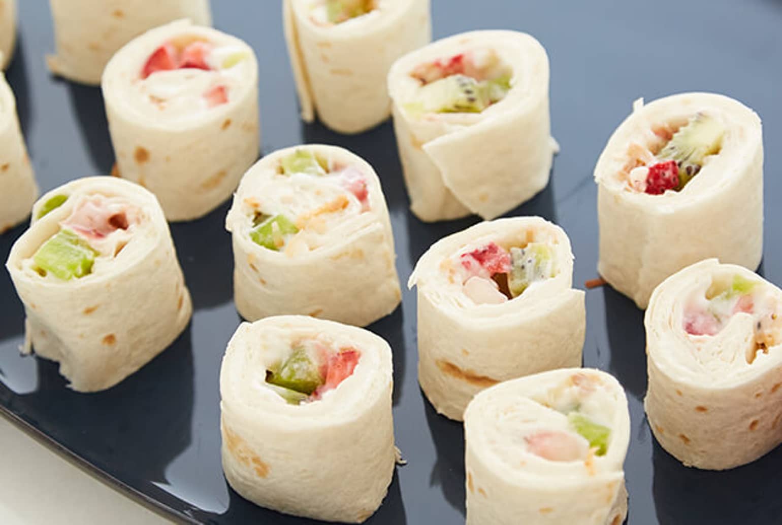 Marshmallow Fruit Dip Roll-Ups